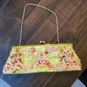 Super cute Sequined and beaded clutch